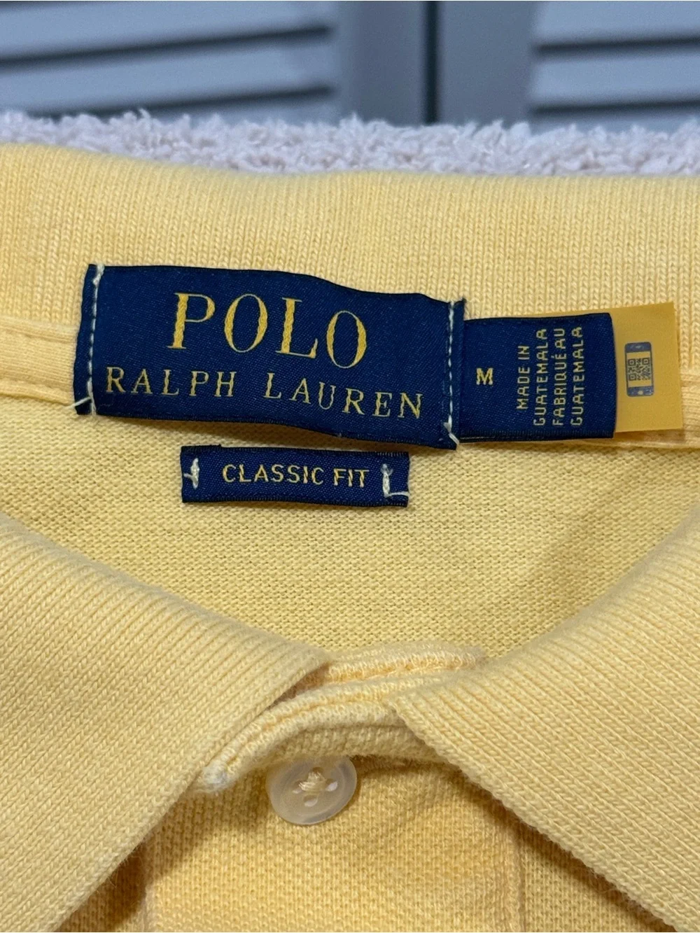 Polo Ralph Lauren Classic Fit Yellow Cotton Polo Shirt Men’s Medium
